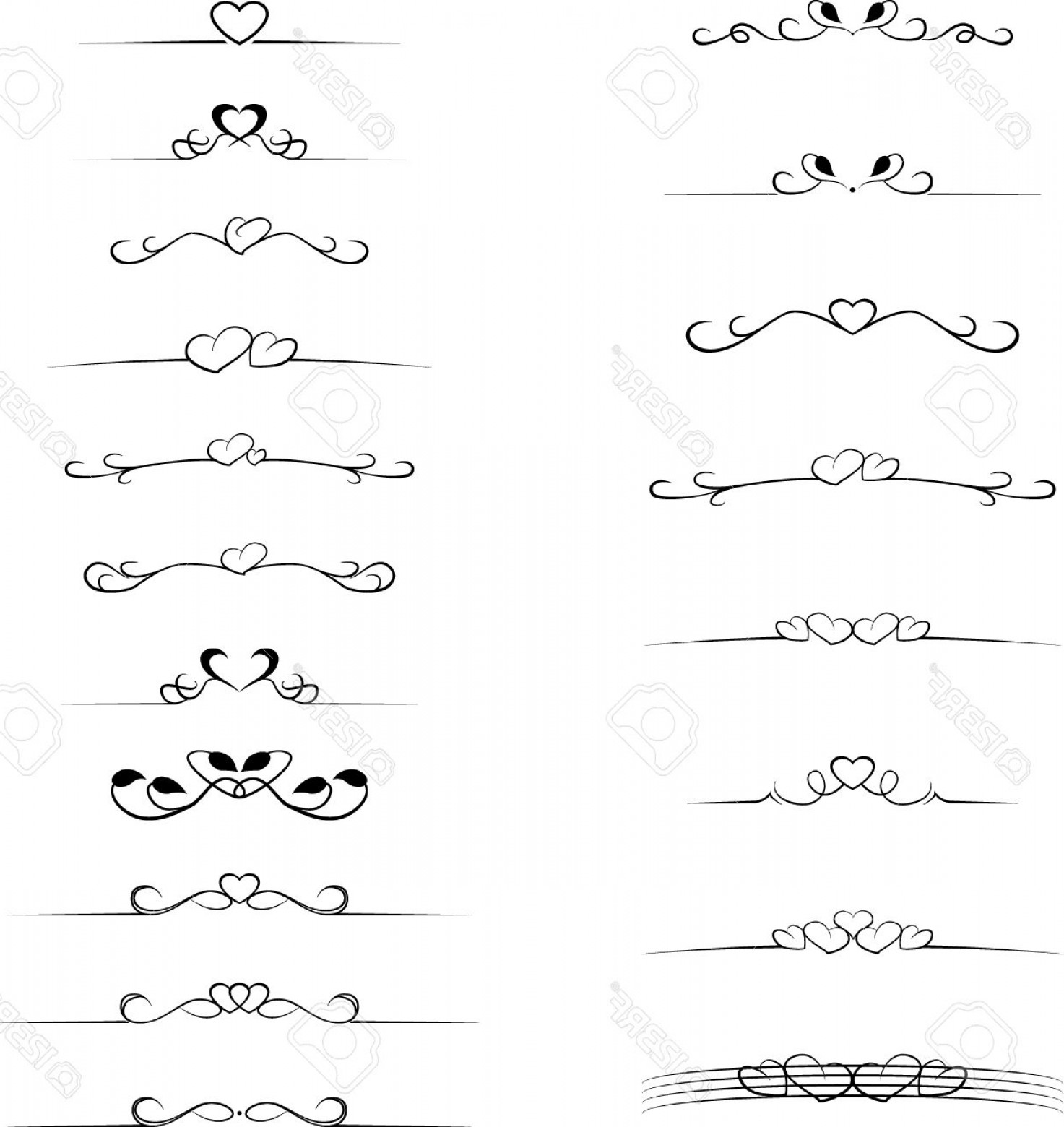 1473x1560 Photostock Vector Vintage Decorative Text Dividers Collection