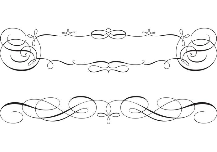 700x490 Swirly Scroll Frame And Border Vectors