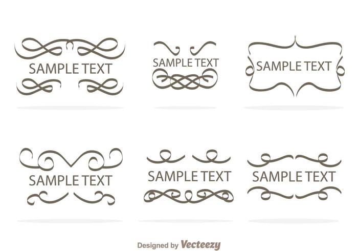 700x490 Swirly Text Border Vectors