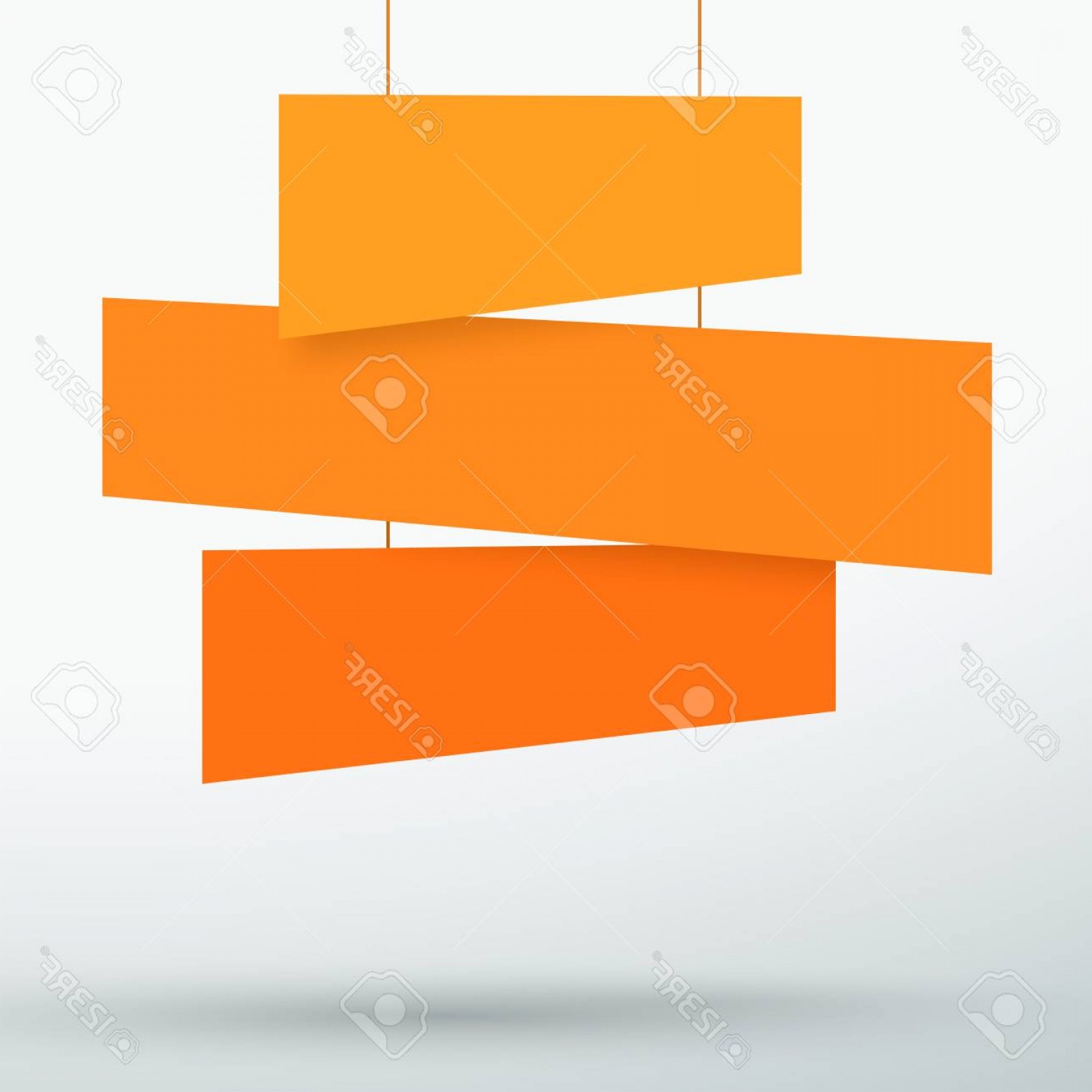 1560x1560 Photostock Vector Infographic Orange Title Boxes Hanging D Vector
