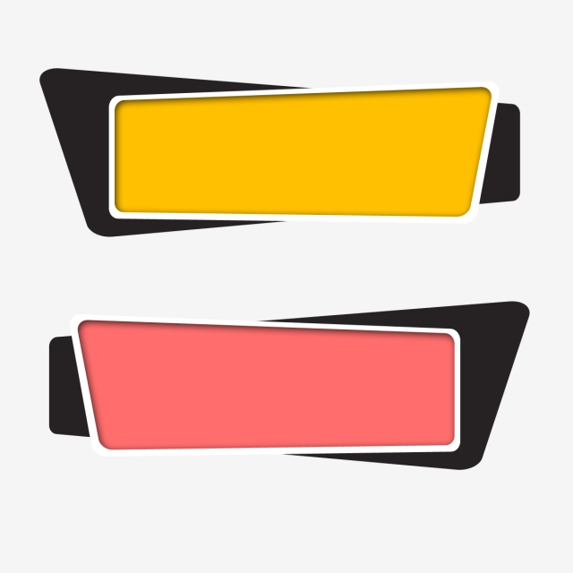 640x640 Vector Banner Text Box Design Tag, Banne