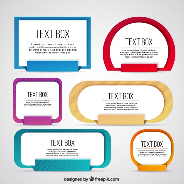 626x626 Collection Of Colored Text Box Vector Free Download