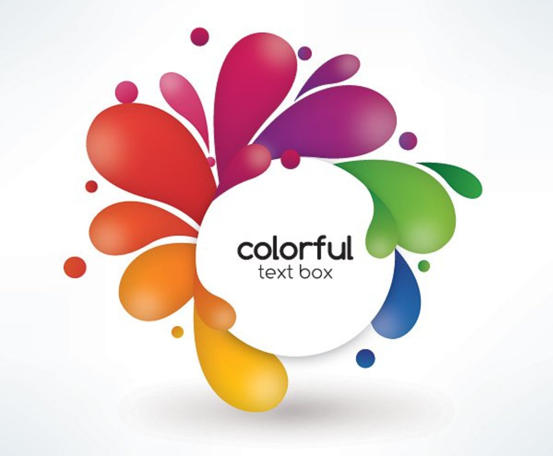 1136x936 Colorful Text Box Vector Art Graphics