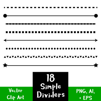 350x350 Simple Shape Line Divider Clip Art