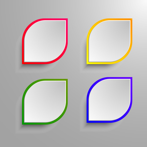 500x500 Paper Text Frames Vector Material Free Download