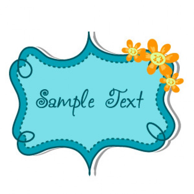 626x626 Sample Text Frame Vector