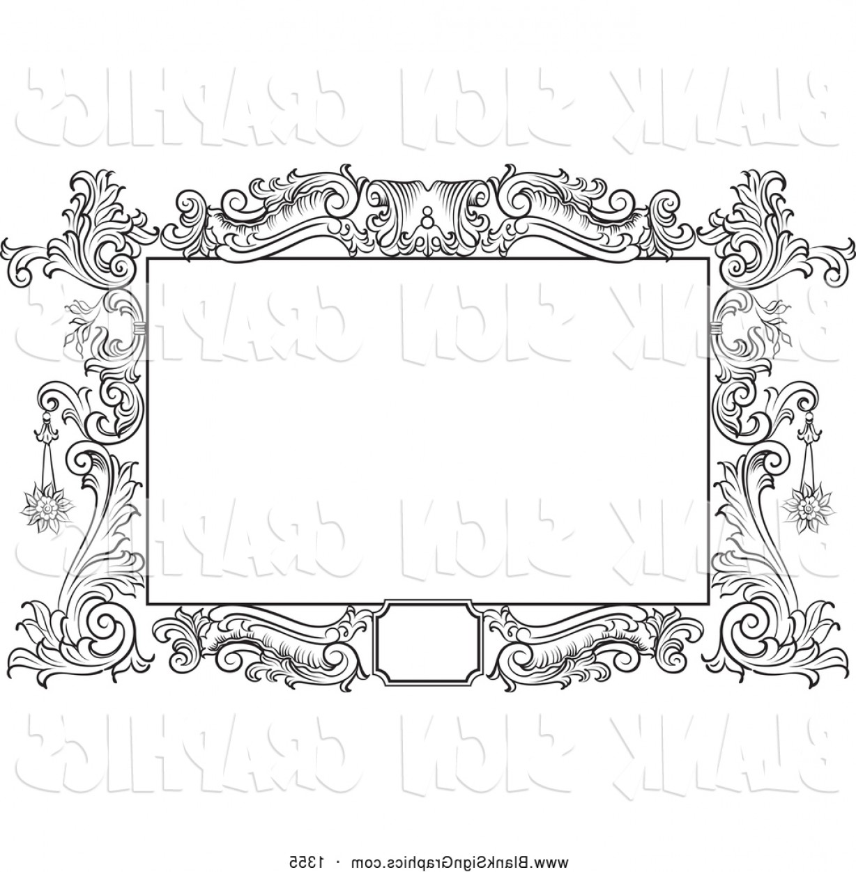 1228x1252 Floral Text Box Vector Savoyuptown