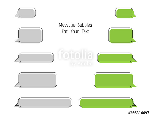 500x385 Messages Bubbles For Your Text Messages Bubbles Vector Icons