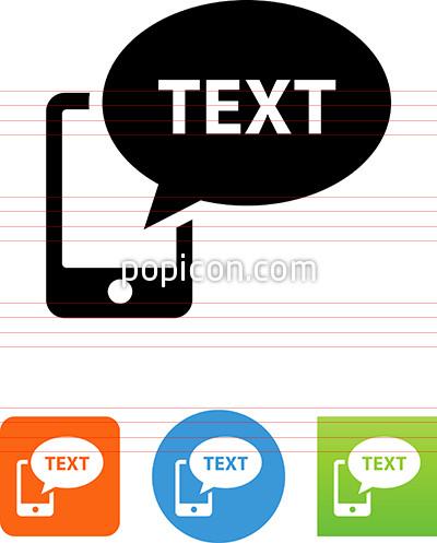 400x497 Phone Text Message Icon