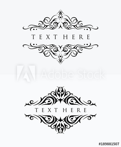 412x500 Elegant Floral Ornaments Vector