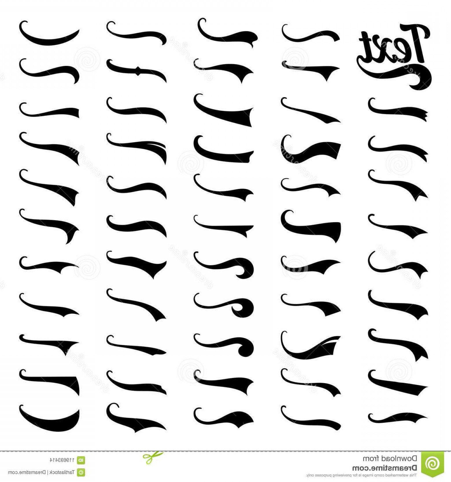 1560x1668 Sporty Swirling Tail Typography Swashes Swirled Plume Curly Tails