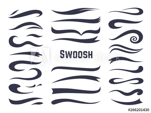 500x375 Swooshes And Swashes Underline Swish Tails For Sport Text Logos