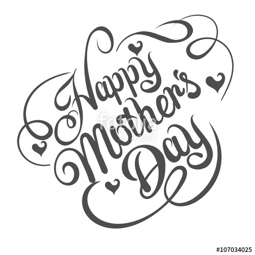 500x500 Mothers Day, Text, Vector Stock Image And Royalty Free Vector