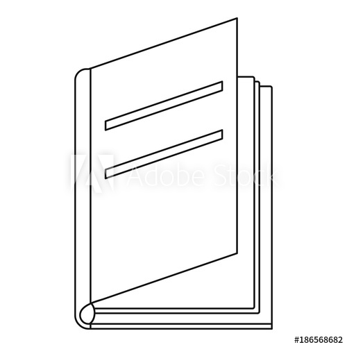 500x500 Textbook Icon Outline Illustration Of Textbook Vector Icon