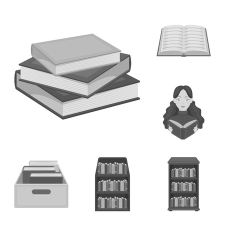 450x450 Vector Illustration Of And Library Logo Set Of And Textbook