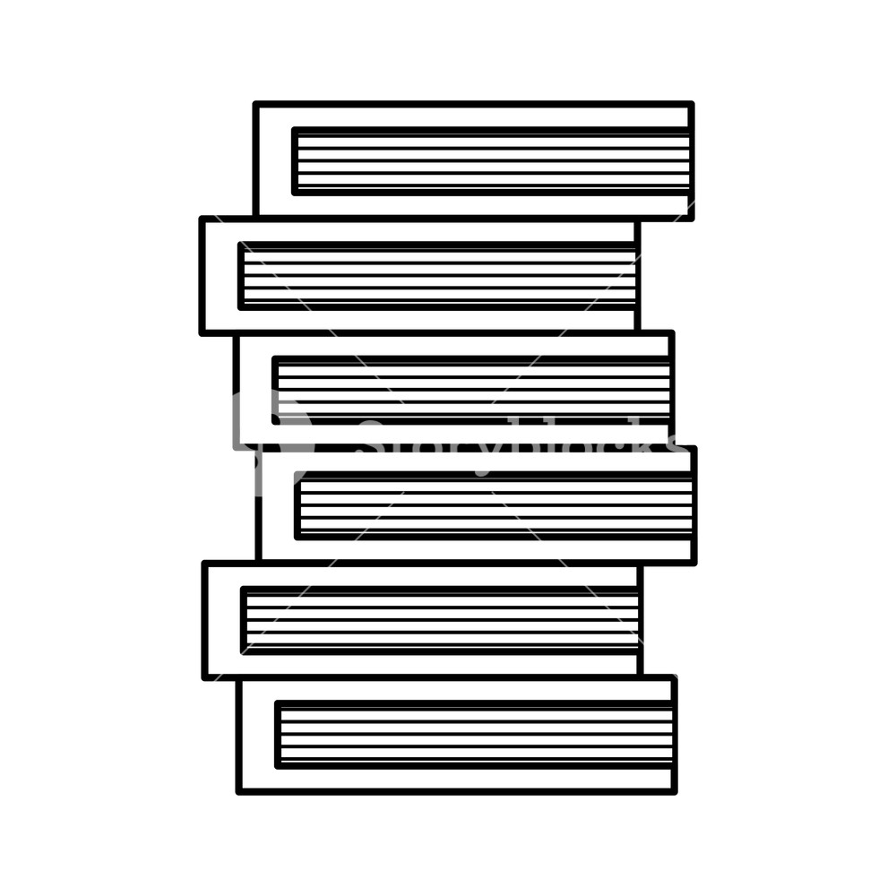 1000x1000 Line Education Books Object To Kowledge Textbook Vector