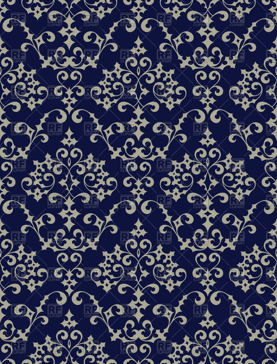 912x1200 Seamless Rich Ornament For Wallpaper Or Textile Vector Image