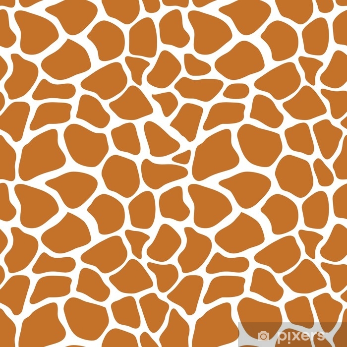 700x700 Vector Seamless Pattern With Giraffe Skin Texture Repeating