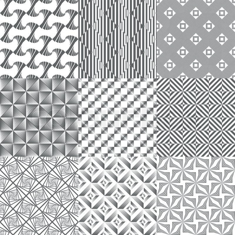 800x800 Seamless Vector Pattern Grayscale Stock Vector Colourbox