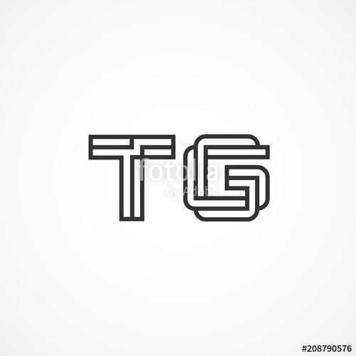 500x500 Initial Letter Tg Logo Vector Design Stock Image And Royalty Free