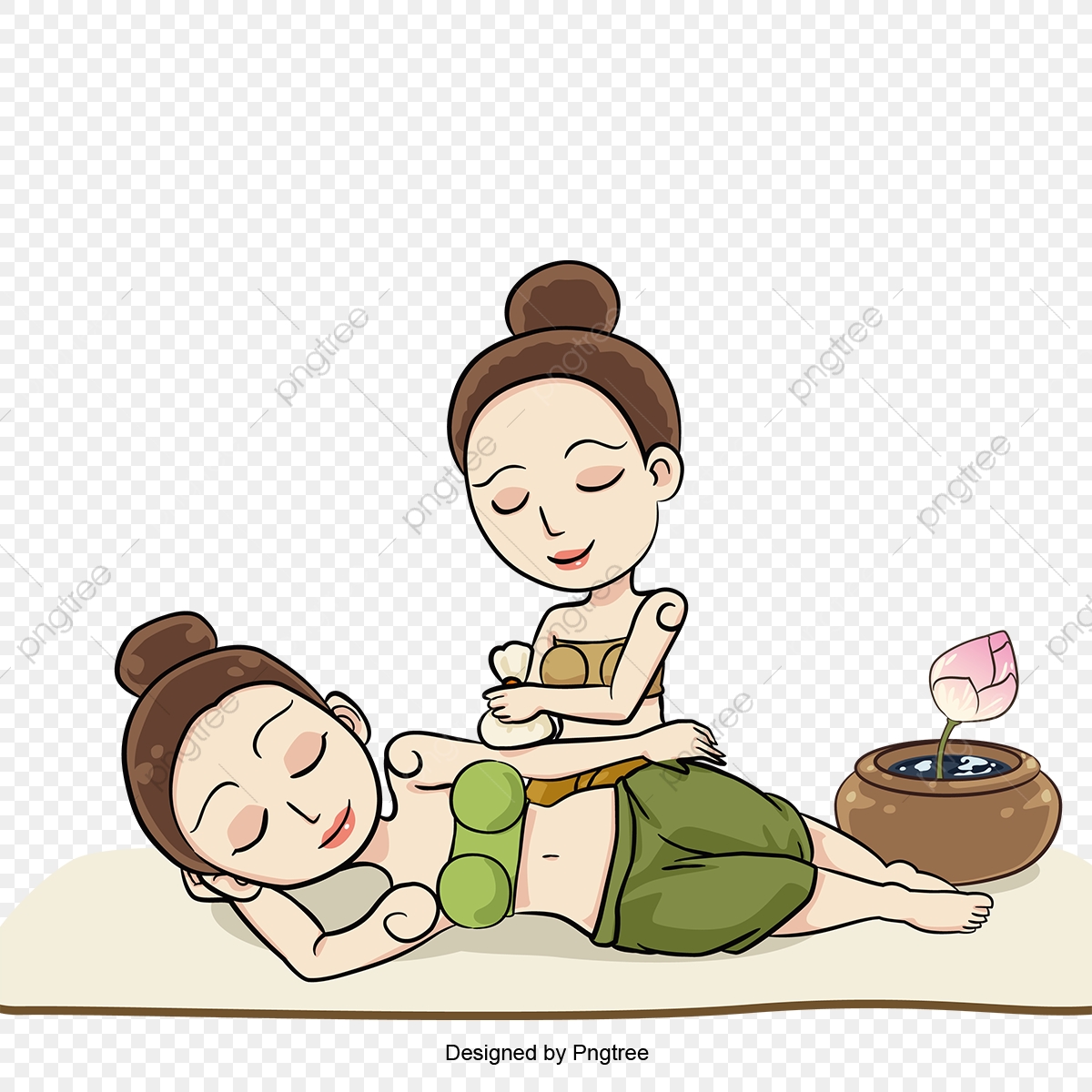 1200x1200 Traditional Thai Massage Bed Elbow Chiropractor Women, Massage