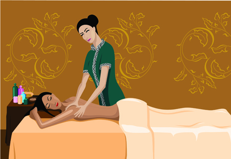 466x321 Vector Thai Massage Free Vector Download