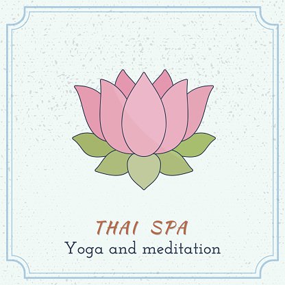 416x416 Hand Drawn Thai Massage And Spa Design Stock Vectors