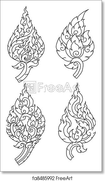 335x580 Free Art Print Of Thai Pattern Graphic Thai Pattern Graphic