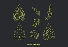 286x200 Hand Drawn Thai Pattern Vector Infographic Project Thai