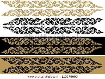 450x339 Thai Art Pattern, Vector Illustration Isolated On White Background