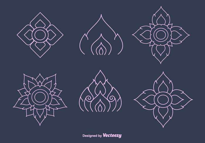 700x490 Thai Pattern Vector