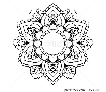 450x393 Thai Pattern Mandala Vector Design