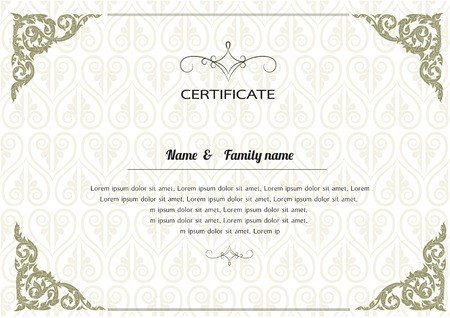 450x318 Certificate Design Template Thai Design Thai Pattern Vector