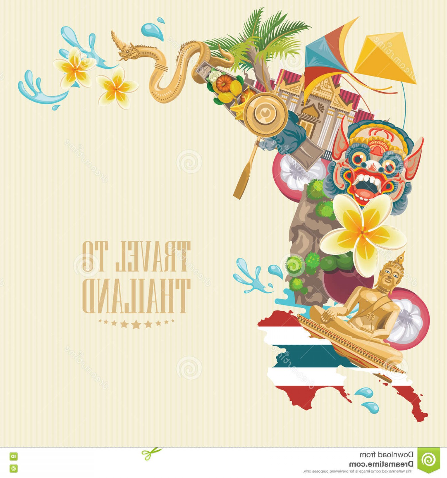 1560x1668 Stock Illustration Travel Thailand Landmarks Thailand Map Thai