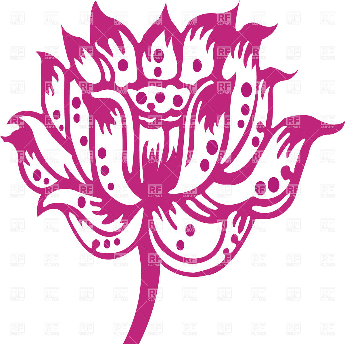 1200x1197 Thai Pink Bud Of Lotus Vector Image Of Plants And Animals Arm