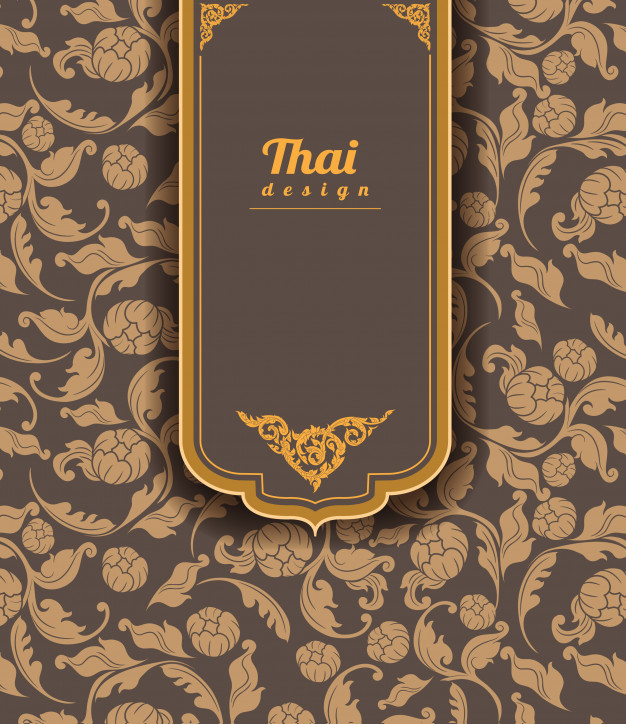 626x724 Thai Pattern Background Vector Premium Download