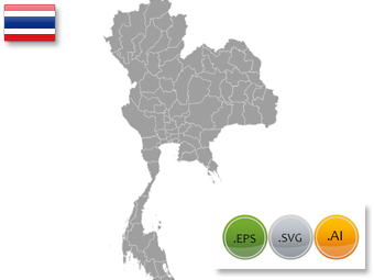 340x255 Th Thailand Province Map Vector