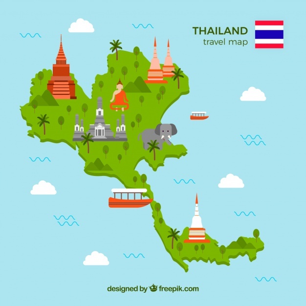 626x626 Thailand Map Vectors, Photos And Free Download