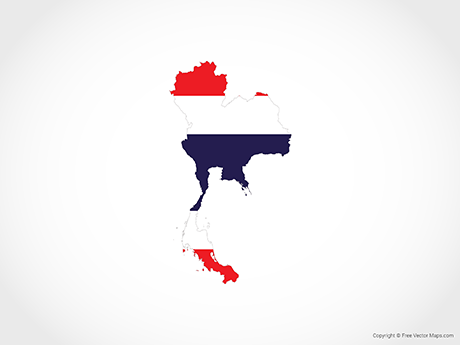 460x345 Vector Maps Of Thailand Free Vector Maps
