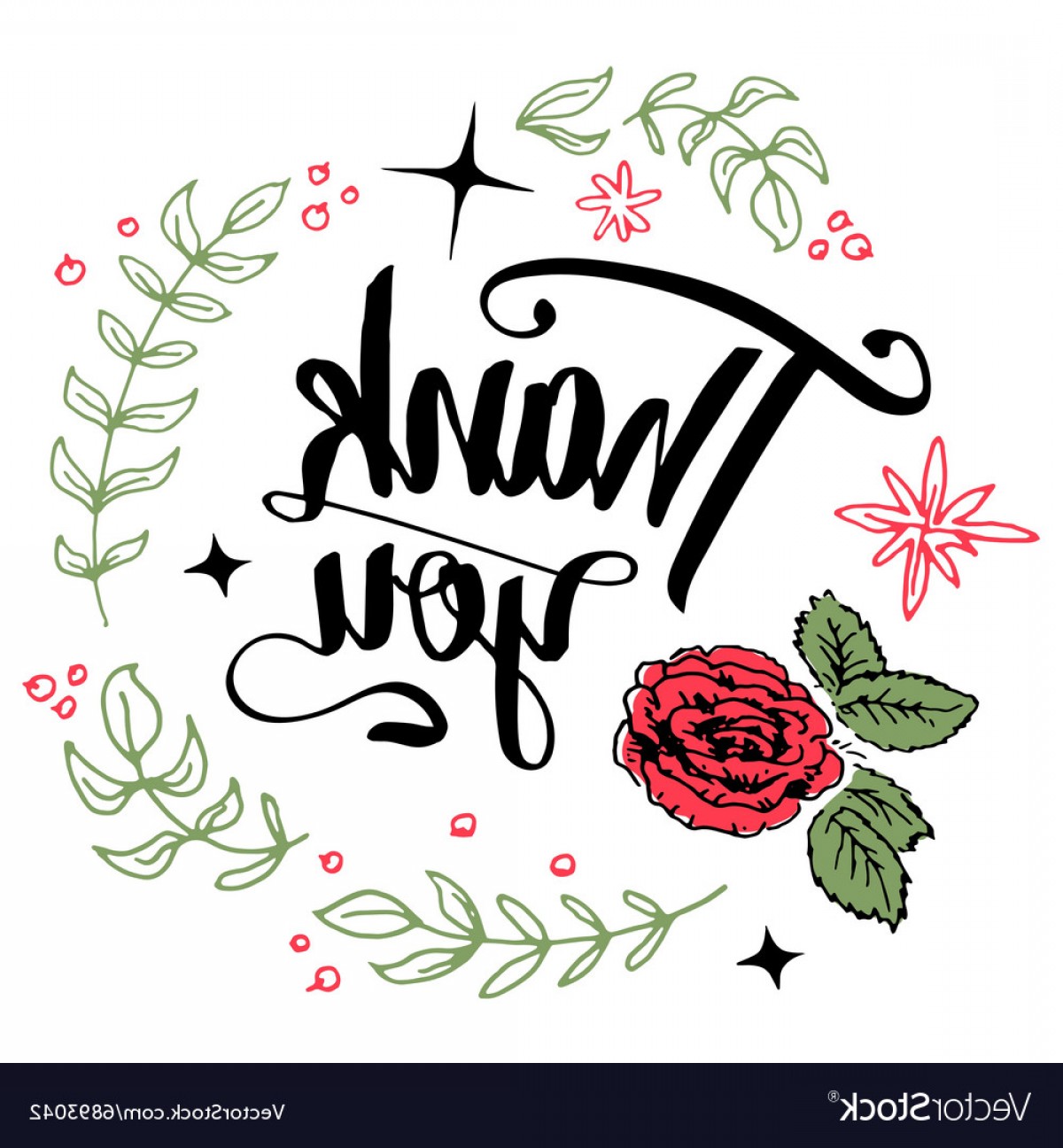 Thank You Calligraphy Vector at Vectorified.com | Collection of Thank ...