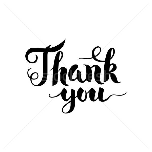 600x600 Thank You Handwritten Calligraphy Vector Illustration Ganna