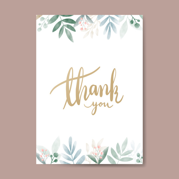 626x626 Thank You Card Vectors, Photos And Free Download