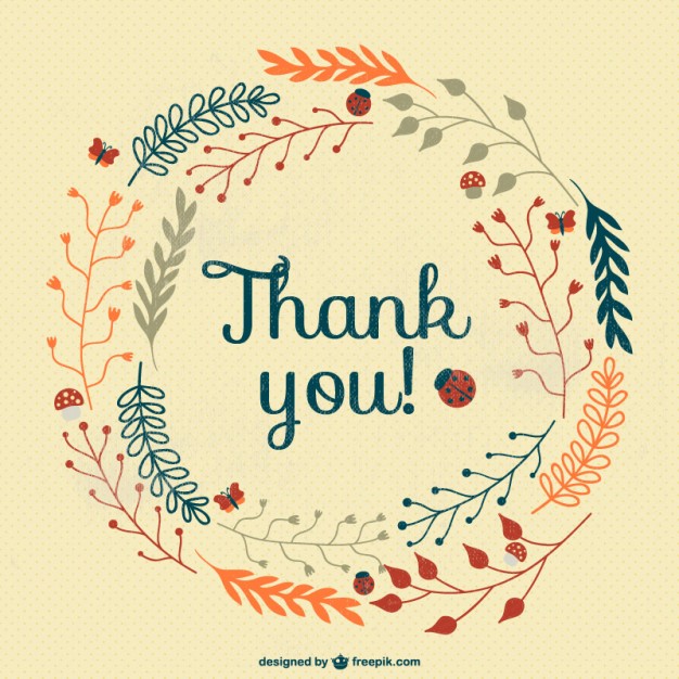 626x626 Vintage Thank You Card Vector Free Download