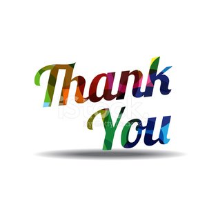 300x300 Thank You Colorful Vector Icon Design Stock Vectors
