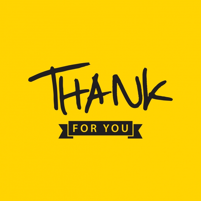 640x640 Thank You For You Vector Template Design Illustration