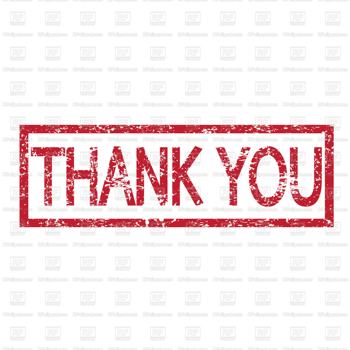 1200x1200 Stamp Text Thank You Vector Image Of Fonts Type Tumdee