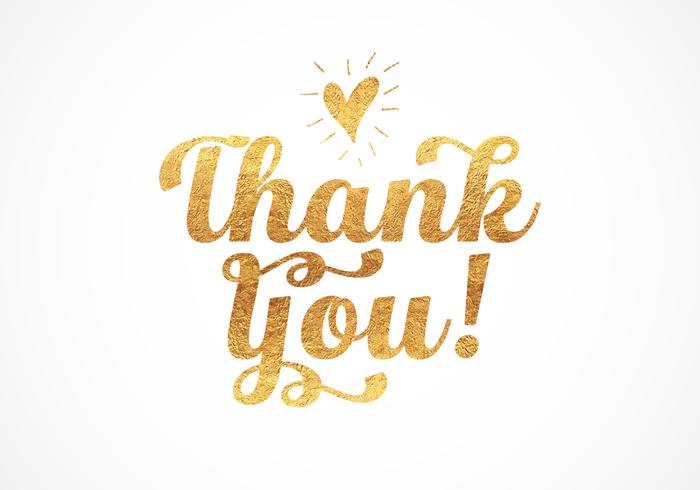 Gold Foil Thank You Lettering 700x490 Gold Foil Thank You Lettering
