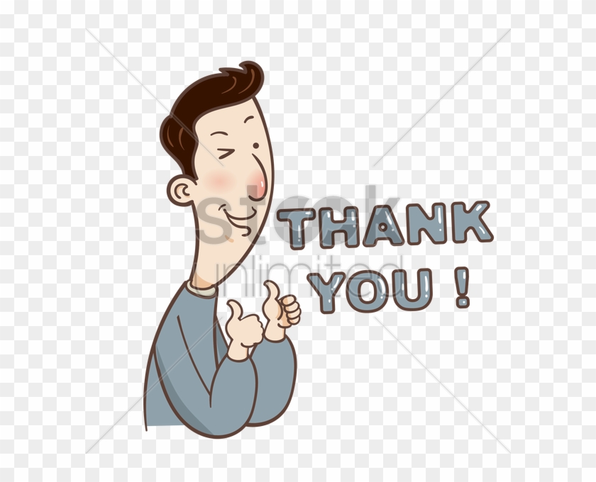 Cartoon Guy Saying Thank You Vector Graphic 840x680 Cartoon Guy Saying Thank You Vector Graphic