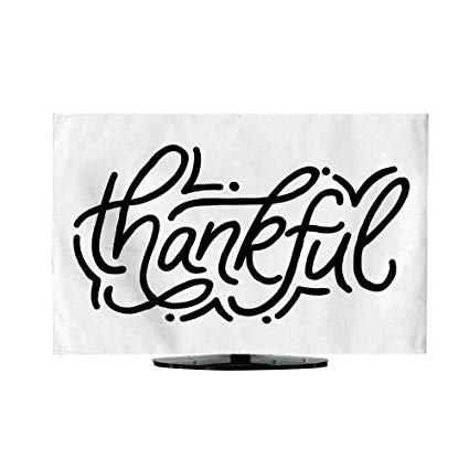 425x425 Outdoor Tv Cover Thankful Hand Drawn Vector Lettering