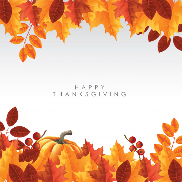 626x626 Happy Thanksgiving Background Theme Vector Premium Download
